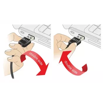 USB kabelis DeLOCK 1 m USB 2.0 A - mini USB v/v