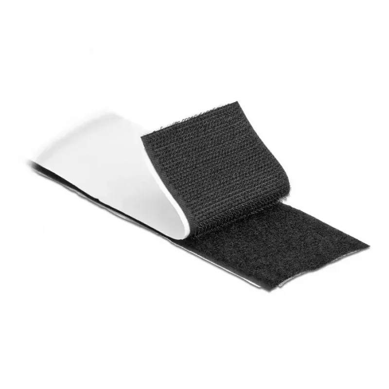 Āķa un cilpas lente DeLOCK 10 m x P 50 mm melna
