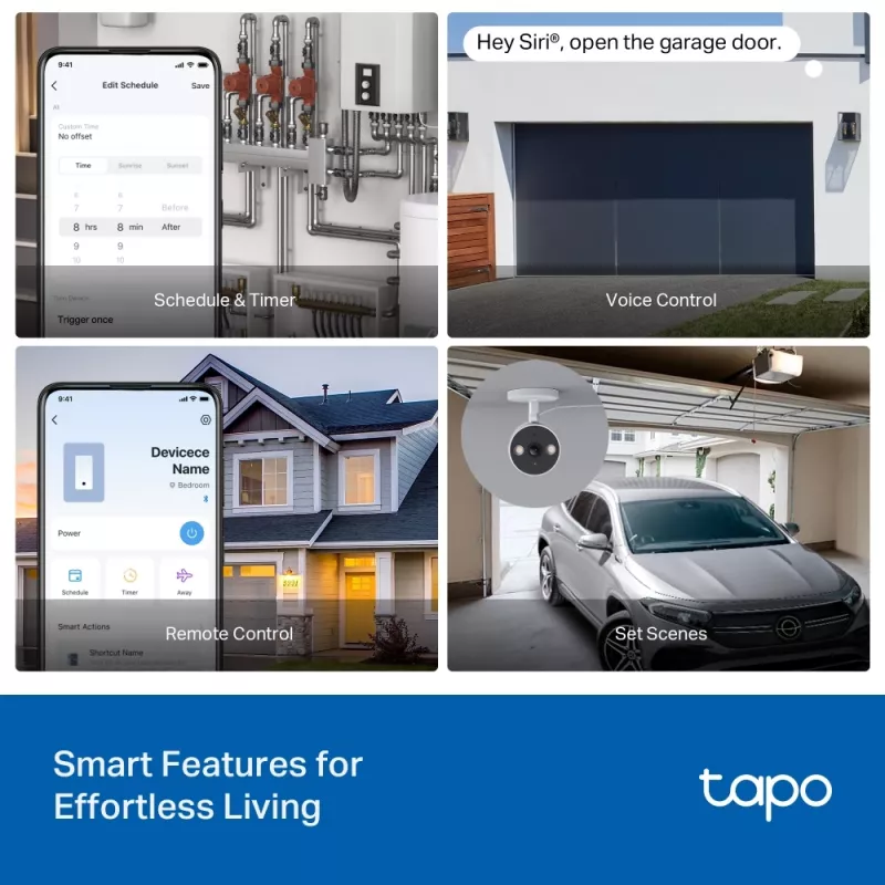 TP-Link TAPO S110E(UN) viedās mājas izpildmehānisms Komutācijas izpildmehānisms 7 kanāli