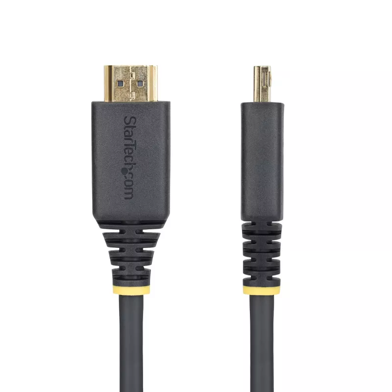 StarTech.com 3m (10ft) High Speed HDMI kabelis with Gripping Connectors, 4K 60Hz/1440p 144Hz, HDR10/HDCP 2.2/ARC, 18Gbps, UHD HDMI Cord for TV/Monitor/Display, TPE Jacket