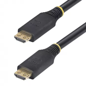 StarTech.com 10 m (33 pēdas) aktīvs ātrgaitas HDMI kabelis ar satverošiem savienotājiem, 4K 60 Hz/1440p 144 Hz, HDR10/HDCP 2.2/ARC, 18 Gbps, UHD HDMI vads televizoram/monitoram/displejam, TPE apvalks