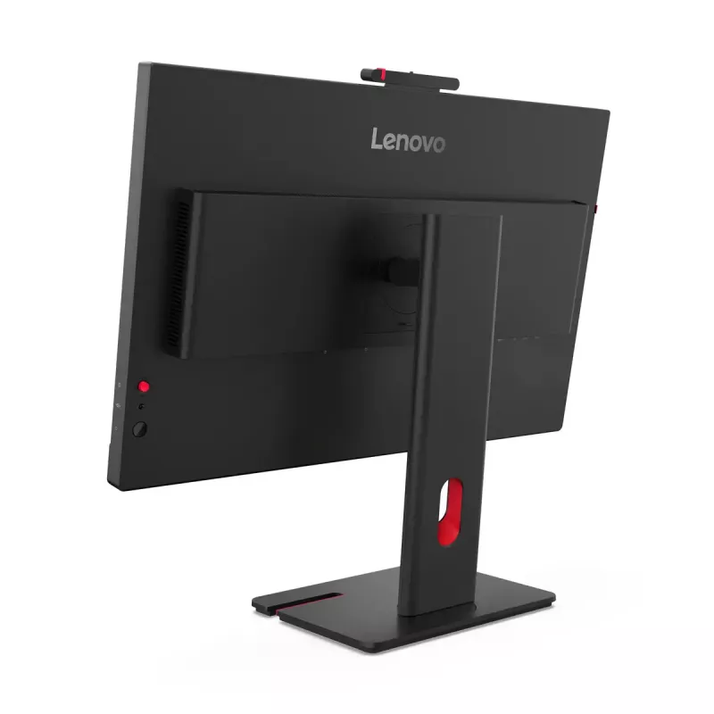 24 collu Lenovo ThinkVision T24-4v IPS LCD monitors, 1920×1080 Full HD, 6 ms, 250 cd/m², iebūvēti skaļruņi, USB centrmezgls, VESA, augstumā regulējams, melns