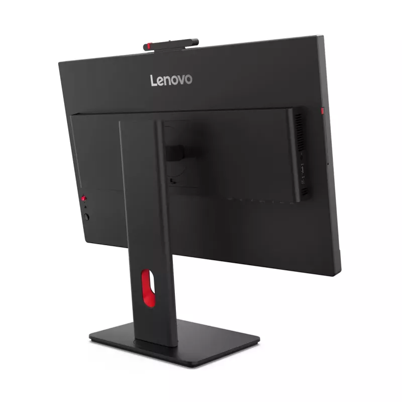 24 collu Lenovo ThinkVision T24-4v IPS LCD monitors, 1920×1080 Full HD, 6 ms, 250 cd/m², iebūvēti skaļruņi, USB centrmezgls, VESA, augstumā regulējams, melns