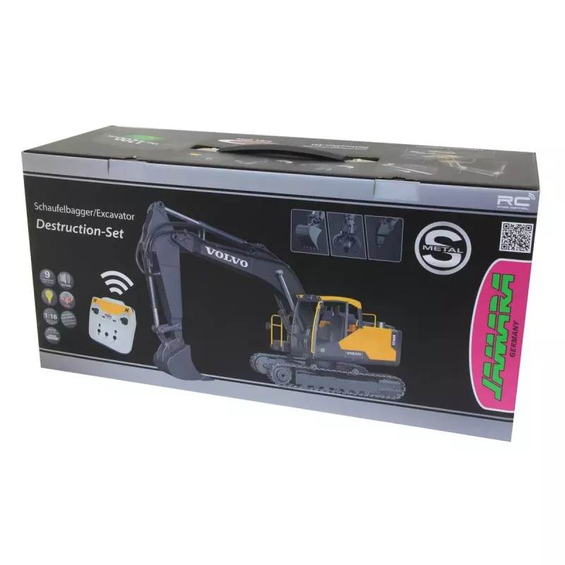 Ekskavators Jamara 406300 radio vadāms RC modelis ar elektrisko motoru 1:16