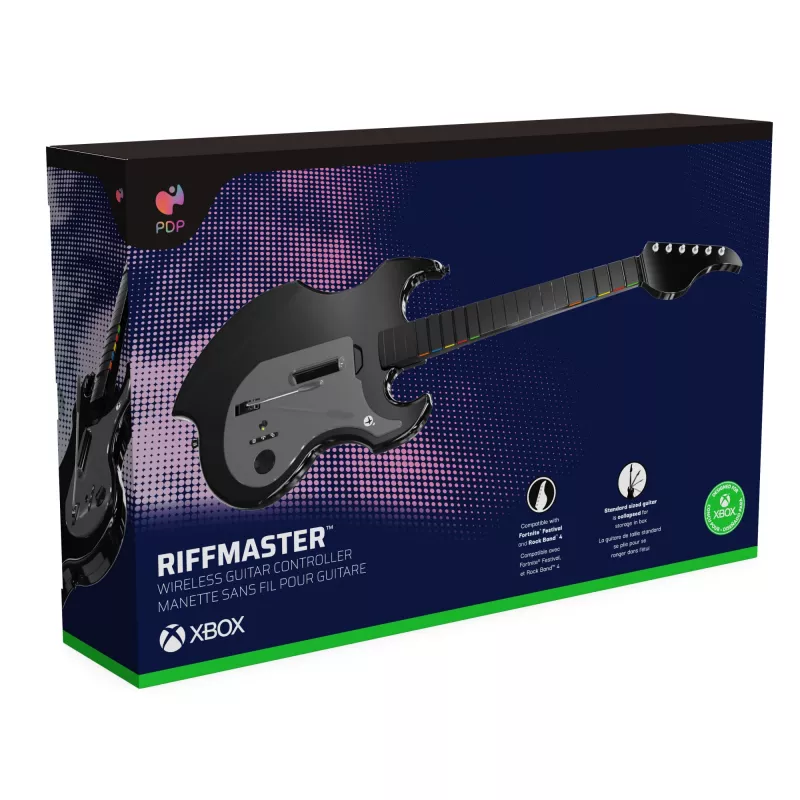 PDP Riffmaster melns, pelēks ģitāra analogā / digitālā PC, Xbox One, Xbox Series S, Xbox Series X