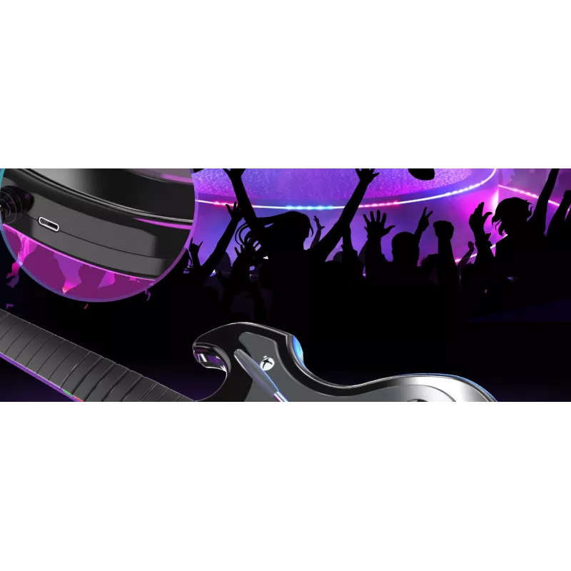 PDP Riffmaster melns, pelēks ģitāra analogā / digitālā PC, Xbox One, Xbox Series S, Xbox Series X