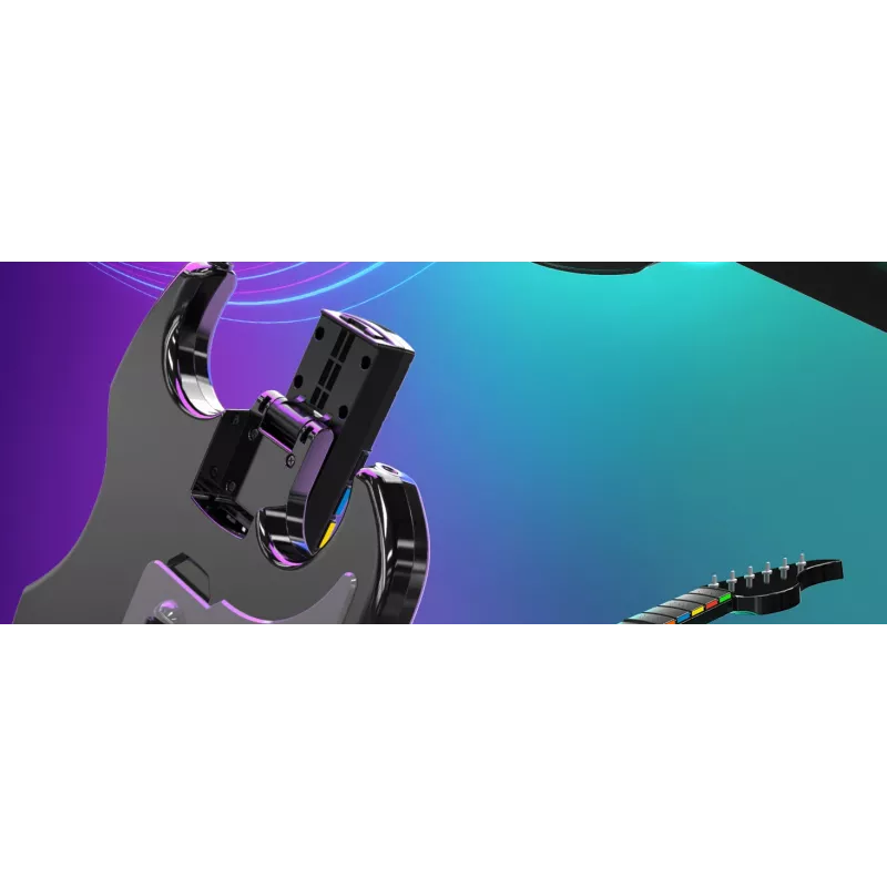 PDP Riffmaster melns, pelēks ģitāra analogā / digitālā PC, Xbox One, Xbox Series S, Xbox Series X