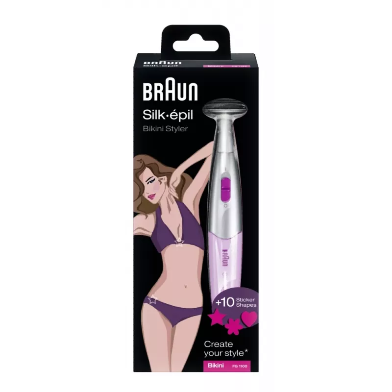 Braun Silk-épil Bikini Styler FG 1100 2 galviņas Balts