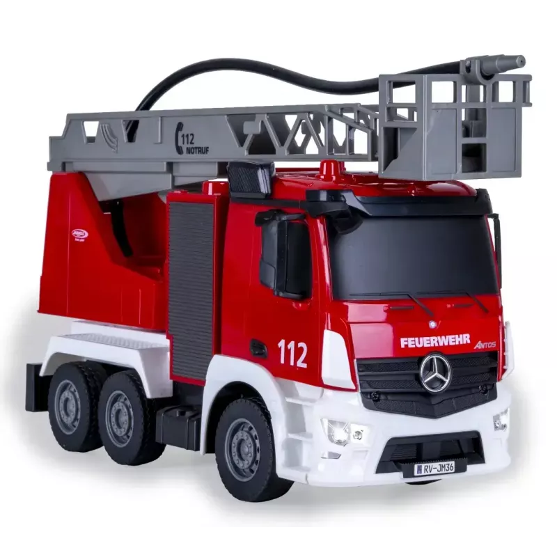 RC ugunsdzēsēju mašīna Jamara Mercedes-Benz Antos elektriskais dzinējs 1:26