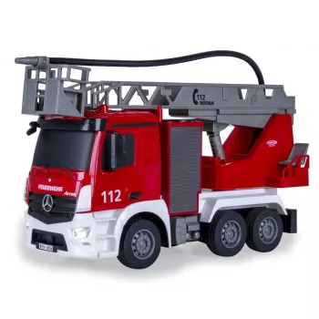 RC ugunsdzēsēju mašīna Jamara Mercedes-Benz Antos elektriskais dzinējs 1:26