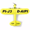 Lidmašīna Jamara Piper J3-CUB Elektriskais dzinējs 150 mAh 106 g
