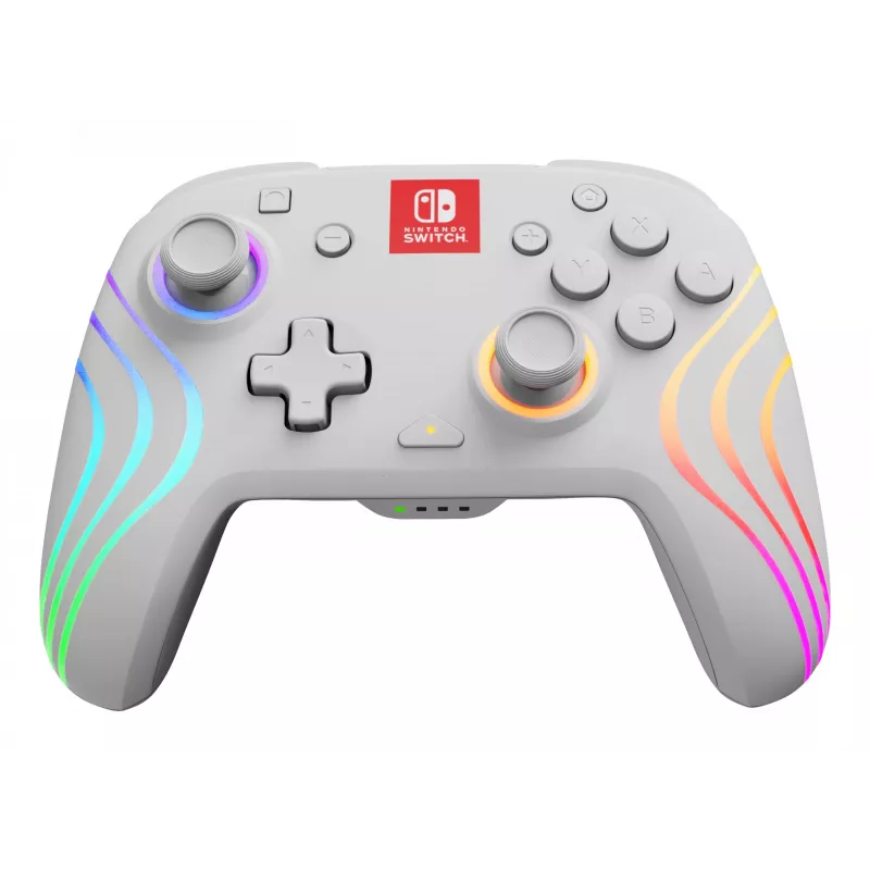 PDP Afterglow Wave balts spēļu kontrolieris analogais / digitālais Nintendo Switch, Nintendo Switch OLED