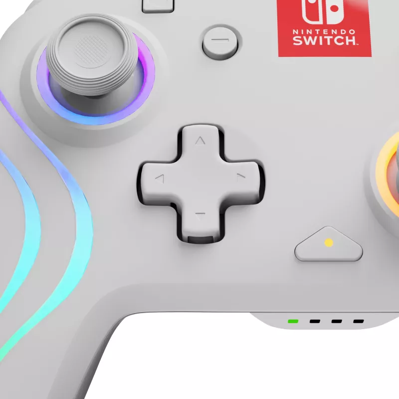 PDP Afterglow Wave balts spēļu kontrolieris analogais / digitālais Nintendo Switch, Nintendo Switch OLED