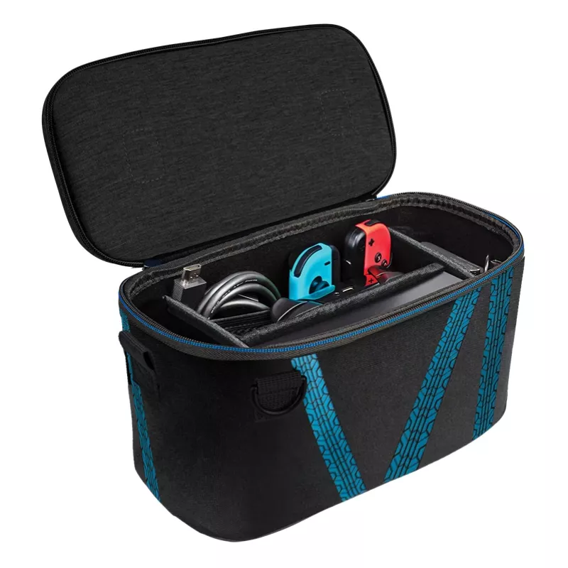 Cietais futrālis PDP Nintendo Switch Kart Drift Overnight Case GLOW melns zils
