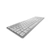 CHERRY KW 9100 plāns FOR MAC tastatūra Universāla USB + Bluetooth QWERTY Nordic Sudraba