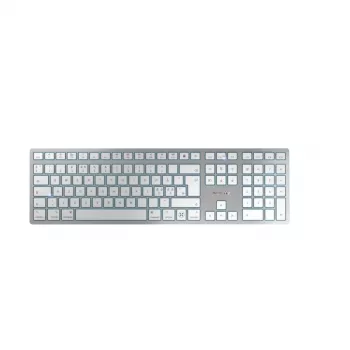 CHERRY KW 9100 plāns FOR MAC tastatūra Universāla USB + Bluetooth QWERTY Angļu Sudraba