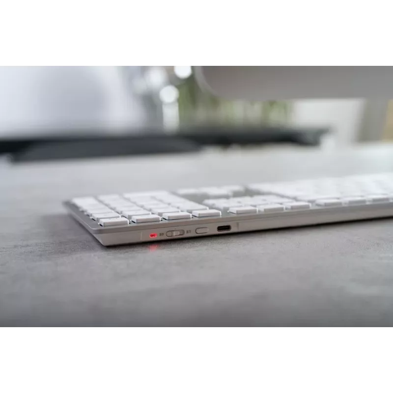 CHERRY KW 9100 plāns FOR MAC tastatūra Universāla USB + Bluetooth QWERTY Angļu Sudraba