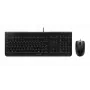 Vadu Cherry CHERRY DC 2000 pilna izmēra USB tastatūra ar QWERTZ izkārtojumu, 109 taustiņiem, 1,8 m kabeli, melna — komplektā ar peli