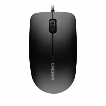Vadu Cherry CHERRY DC 2000 pilna izmēra USB tastatūra ar QWERTZ izkārtojumu, 109 taustiņiem, 1,8 m kabeli, melna — komplektā ar peli