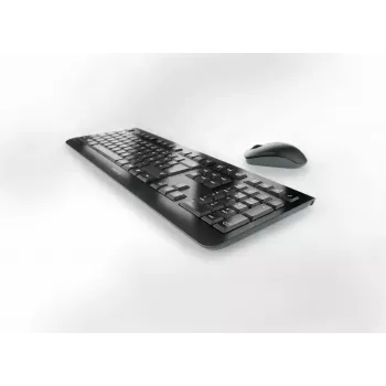 Bezvadu pilna izmēra tastatūras un peles komplekts Cherry DW 3000 — RF bezvadu, QWERTZ izkārtojums, 108 taustiņi, melns