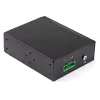 StarTech.com rūpnieciskais optiskās šķiedras uz Ethernet multivides pārveidotājs — 10/100/1000 Mb/s SFP uz RJ45/Cat6 — vienmoda/daudzmodu optiskā šķiedra uz vara gigabitu tīkls — 12–56 V līdzstrāva — IP-30 / -40 līdz +75 °C
