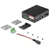 StarTech.com rūpnieciskais optiskās šķiedras uz Ethernet multivides pārveidotājs — 10/100/1000 Mb/s SFP uz RJ45/Cat6 — vienmoda/daudzmodu optiskā šķiedra uz vara gigabitu tīkls — 12–56 V līdzstrāva — IP-30 / -40 līdz +75 °C