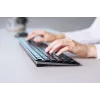 CHERRY KW 9100 plāns klaviatūra Universāla RF Bezvadu + Bluetooth Melna