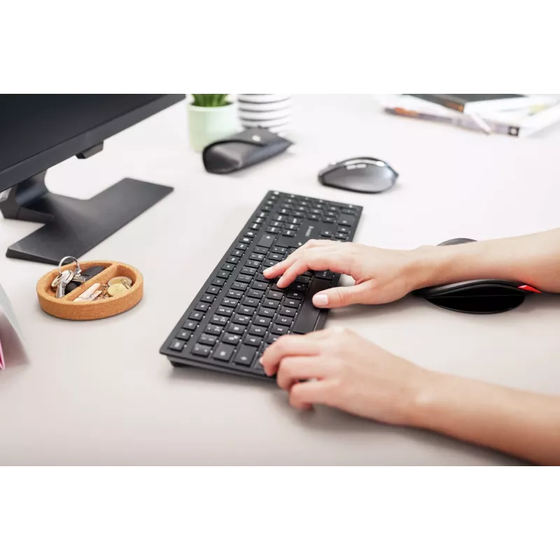 CHERRY KW 9100 plāns klaviatūra Universāla RF Bezvadu + Bluetooth Melna
