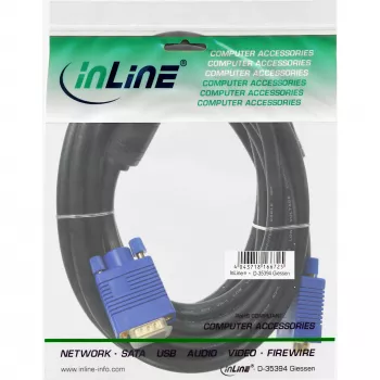 InLine S-VGA kabelis Premium 15HD vīr. / vīr. melns 2 m