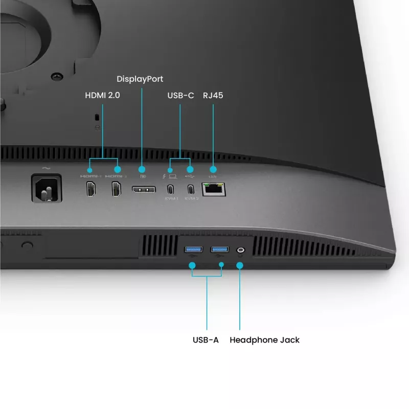 Computer monitor BenQ PD2770U 27 inch 4K UHD (3840×2160) IPS LCD, 5 ms, 400 cd/m², USB 3.2 hub, VESA, height adjustable