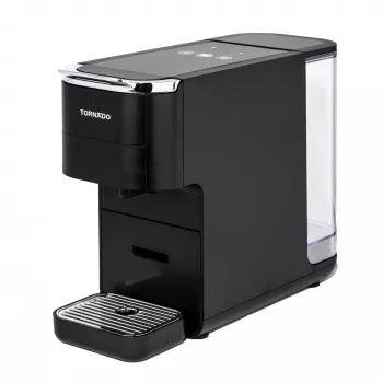 TORNADO TCM7042-GS | 5-in-1 Multi-Capsule Coffee Machine, Kapsulu kafijas automāts, 1,5 L, Kafijas kapsula, Malta kafija, 1350 W, Melns