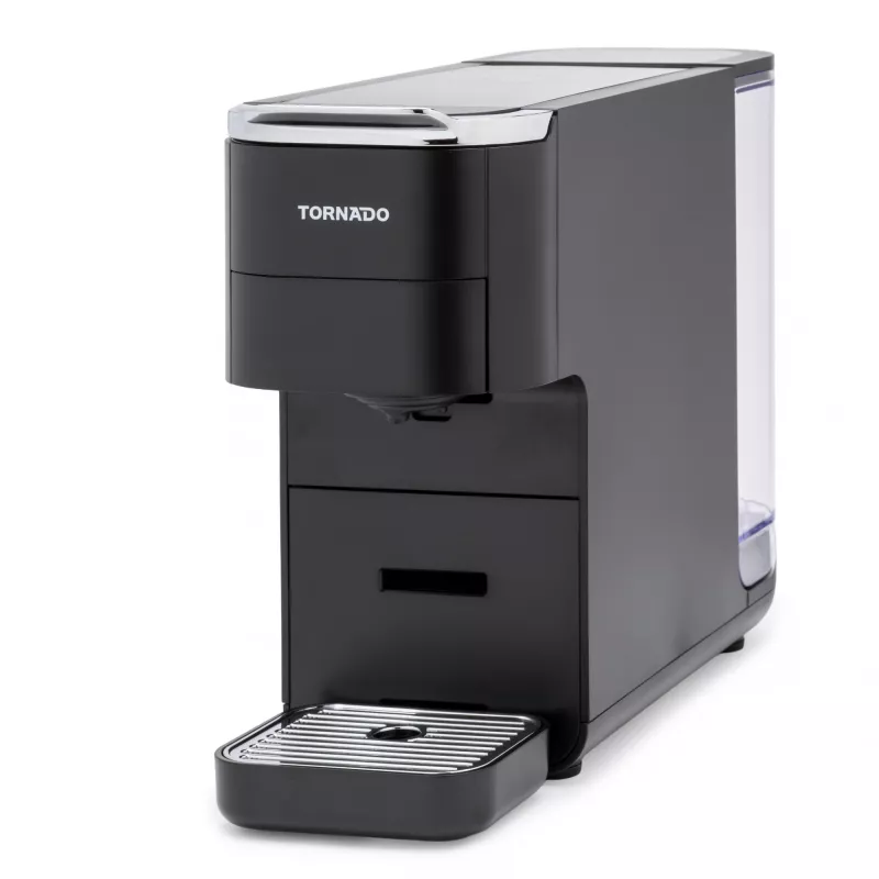 TORNADO TCM7042-GS | 5-in-1 Multi-Capsule Coffee Machine, Kapsulu kafijas automāts, 1,5 L, Kafijas kapsula, Malta kafija, 1350 W, Melns