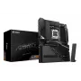 GIGABYTE X870 AORUS STEALTH mātesplate - atbalsta AMD Ryzen 9000 centrālos procesorus, 16+2+2 fāžu digitālais VRM, līdz 8200MHz DDR5 (OC), 2xPCIe 5.0 + 2xPCIe 4.0, Wi-Fi 7, 5 GbE LAN, USB 4