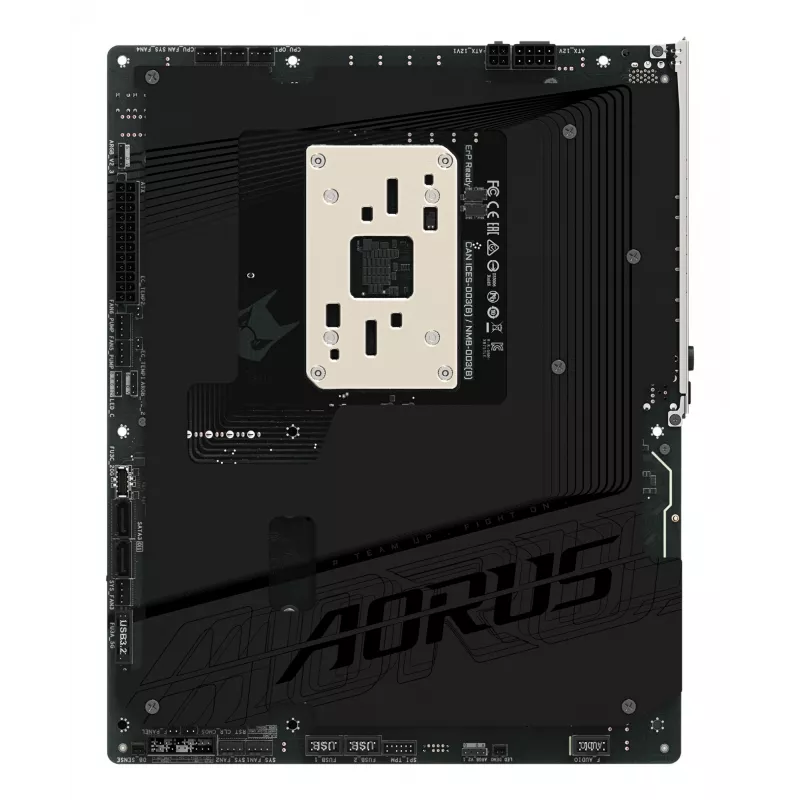 GIGABYTE X870 AORUS STEALTH mātesplate - atbalsta AMD Ryzen 9000 centrālos procesorus, 16+2+2 fāžu digitālais VRM, līdz 8200MHz DDR5 (OC), 2xPCIe 5.0 + 2xPCIe 4.0, Wi-Fi 7, 5 GbE LAN, USB 4