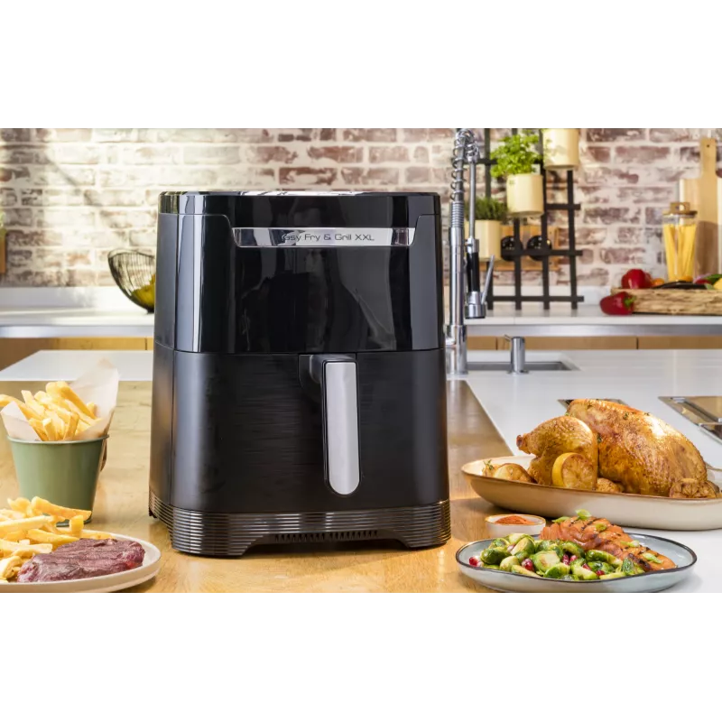 Karstā gaisa fritieris Tefal Easy Fry & Grill EY8018 6,5 L 1,5 kg 1830 W skārienjutīgs LCD brīvi novietojams melns