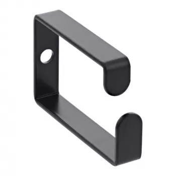 Kabeļa kronšteins InLine 43x70mm metāls melns — universāls kabeļu turētājs, 12.3×70×55 mm