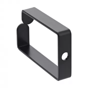 Kabeļa kronšteins InLine 43x70mm metāls melns — universāls kabeļu turētājs, 12.3×70×55 mm