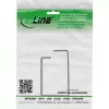 Kabeļa kronšteins InLine 43x70mm metāls melns — universāls kabeļu turētājs, 12.3×70×55 mm