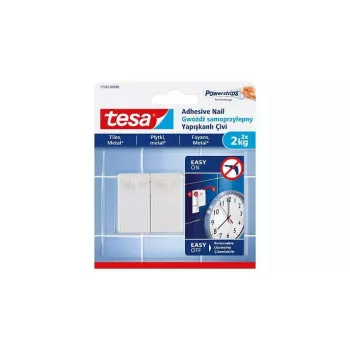 Universal hook TESA 77762 Indoor balta 2 gab.