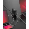 Mobilo ierīču lādētājs Sitecom CH-1004 — Universāls iekštelpu maiņstrāvas lādētājs, 100–240 V ieeja, līdz 20 V izeja, 3× USB-C, melns