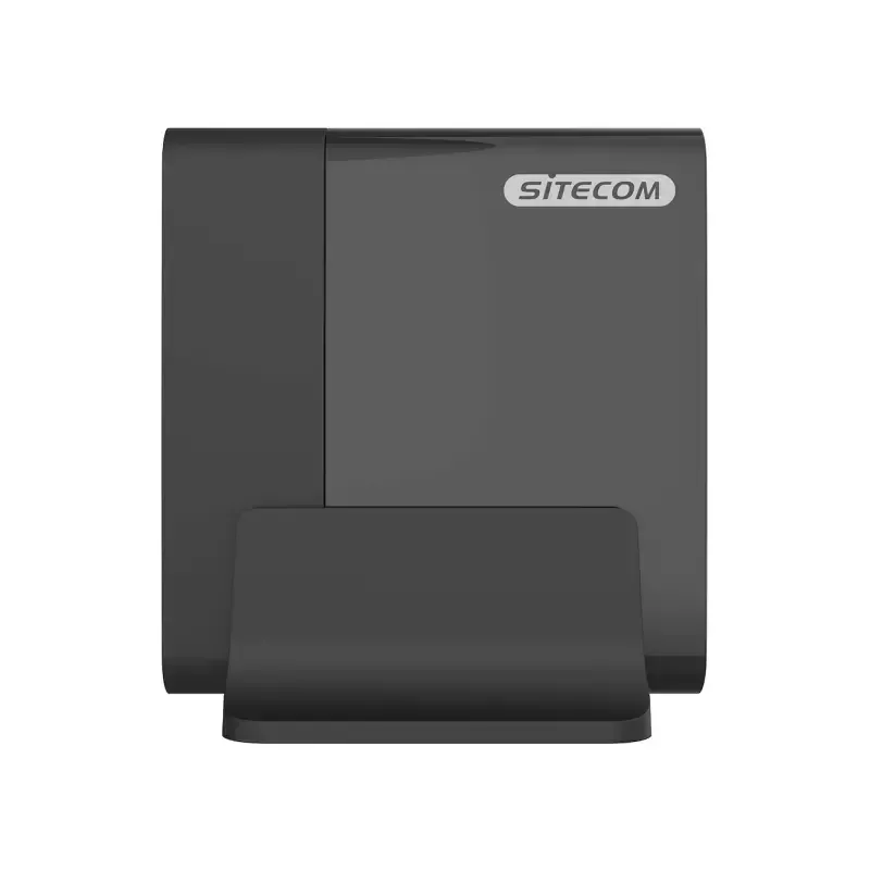 Mobilo ierīču lādētājs Sitecom CH-1004 — Universāls iekštelpu maiņstrāvas lādētājs, 100–240 V ieeja, līdz 20 V izeja, 3× USB-C, melns