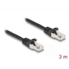DeLOCK kabelis RJ50 vīrišķais uz RJ50 vīrišķais S/FTP 3 m melns