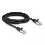 DeLOCK kabelis RJ50 vīrišķais uz RJ50 vīrišķais S/FTP 3 m melns