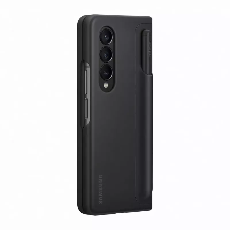 Mobilā tālruņa maciņš-apvalks Samsung EF-OF93PCBEGWW Galaxy Z Fold4, melns, galda statīvs