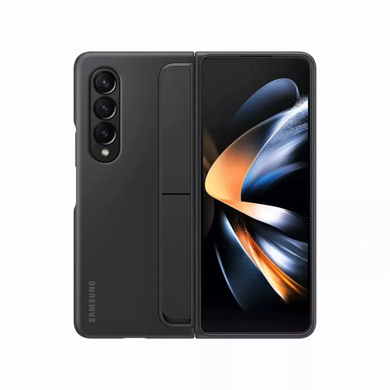 Mobilā tālruņa maciņš-apvalks Samsung EF-OF93PCBEGWW Galaxy Z Fold4, melns, galda statīvs