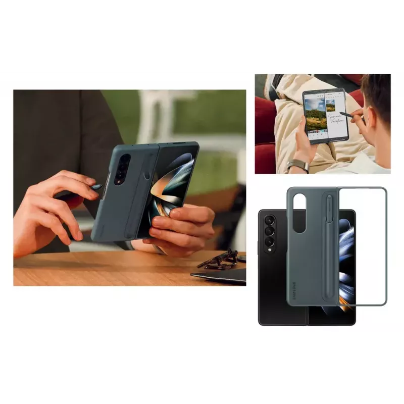 Mobilā tālruņa maciņš-apvalks Samsung EF-OF93PCBEGWW Galaxy Z Fold4, melns, galda statīvs