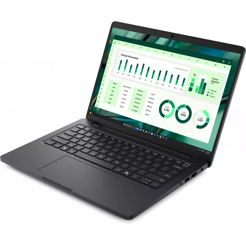 DELL Pro Max 14 MC14250 Intel Core Ultra 7 265H Mobilā darbstacija 35,6 cm (14 collas) Full HD+ 32 GB LPDDR5x-SDRAM 1 TB SSD NVIDIA RTX PRO 500 Melnswell Wi-Fi 7 (802.11be) Windows 11 Pro Vācu Melns
