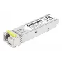 Intellinet Gigabit Fiber WDM Bi-Directional SFP optiskais raiduztvērēja modulis 1000Base-BX-D (LC) vienmoda ports, 120 km (75 jūdzes), BiDi WDM (RX1490/TX1550), MSA saderīgs maksimālai savietojamībai, Sudraba