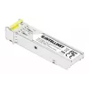 Intellinet Gigabit Fiber WDM Bi-Directional SFP optiskais raiduztvērēja modulis 1000Base-BX-D (LC) vienmoda ports, 120 km (75 jūdzes), BiDi WDM (RX1490/TX1550), MSA saderīgs maksimālai savietojamībai, Sudraba