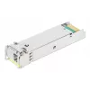Intellinet Gigabit Fiber WDM Bi-Directional SFP optiskais raiduztvērēja modulis 1000Base-BX-D (LC) vienmoda ports, 120 km (75 jūdzes), BiDi WDM (RX1490/TX1550), MSA saderīgs maksimālai savietojamībai, Sudraba